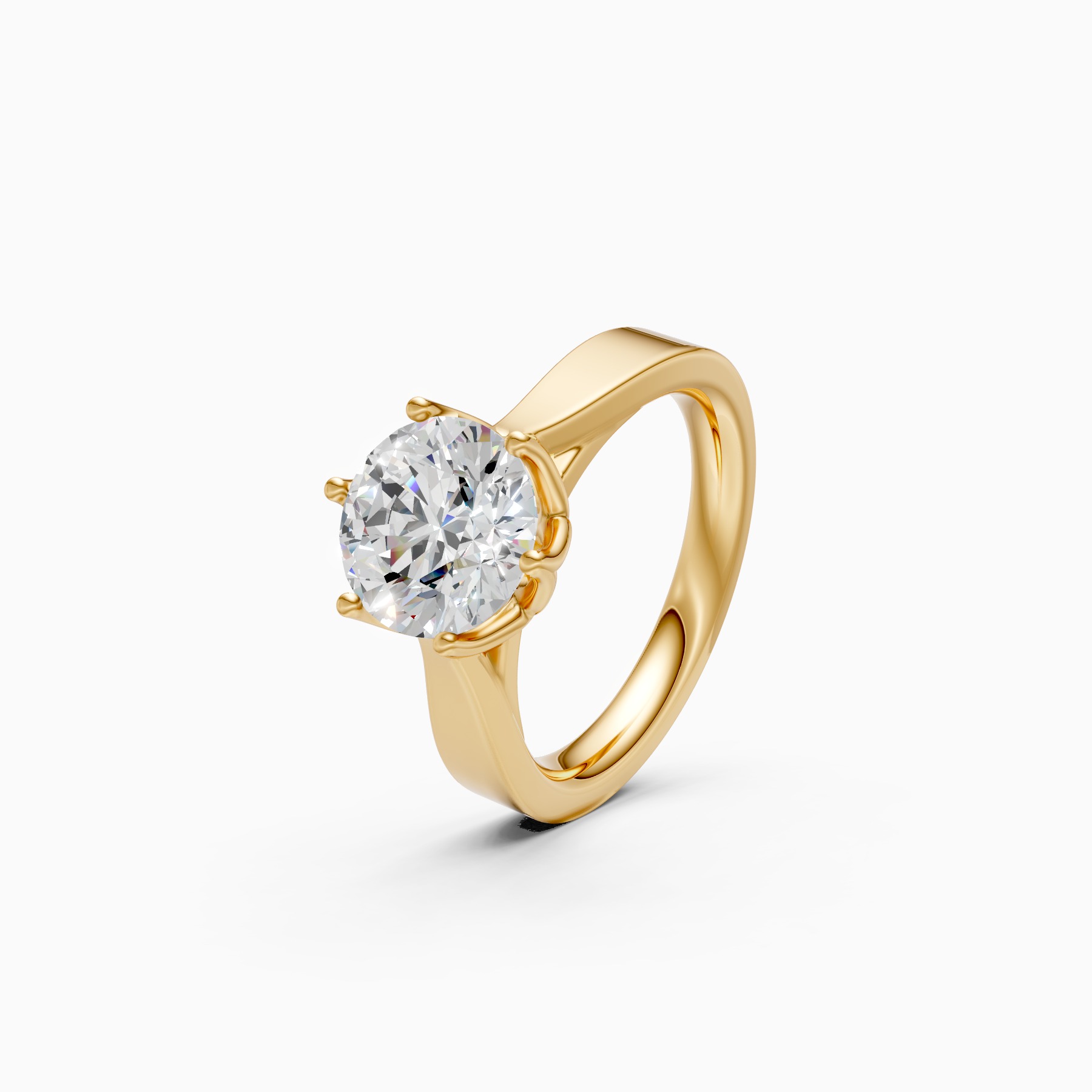 Romantic Solitaire Ring with Lab Grown Diamond